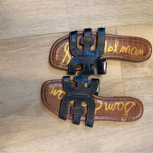 Sam Edelman Black and Brown Sandals